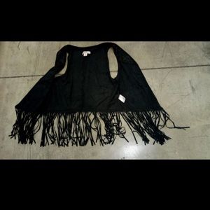 Women’s XS Suede Fringe Vest